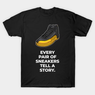 AJ 12 Retro Gold Sneaker T-Shirt